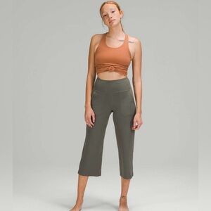 Lululemon Size 6 Align Wide Leg Crop 23” Pant in Sage Gray